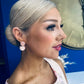 Jenny Drop Earrings Peach