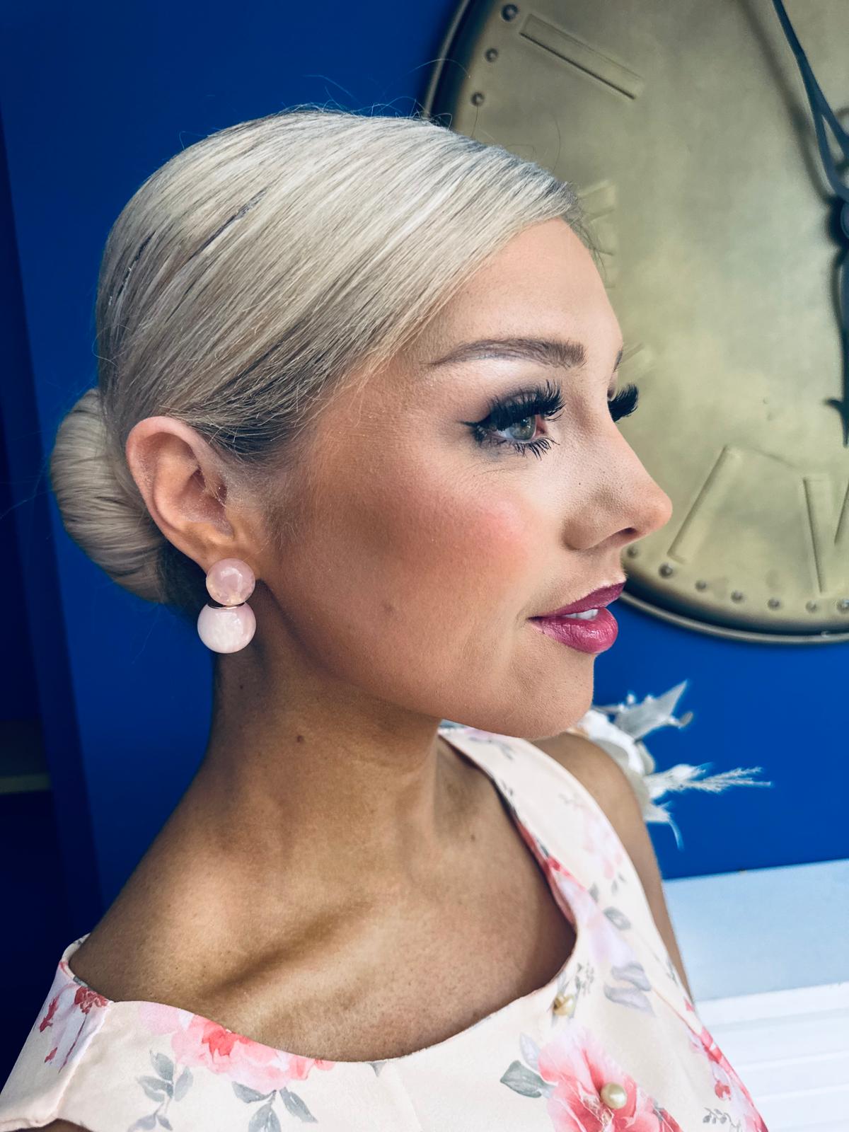 Jenny Drop Earrings Peach