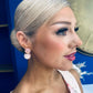 Jenny Drop Earrings Peach