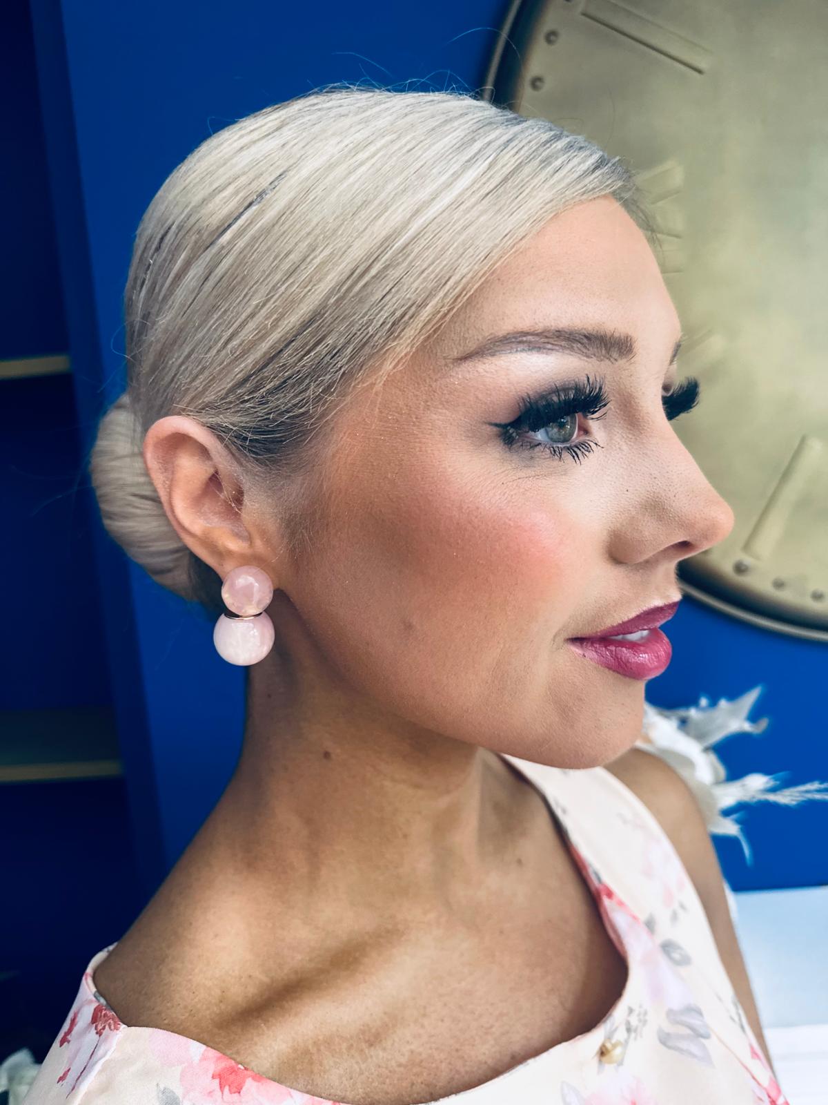 Jenny Drop Earrings Peach
