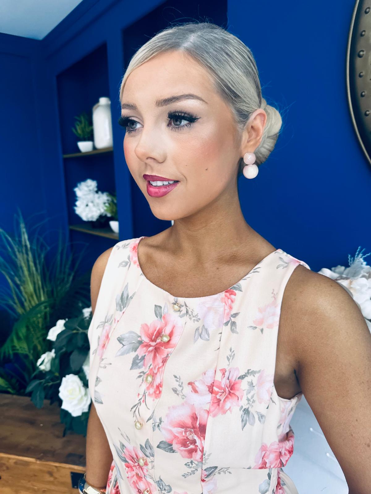 Jenny Drop Earrings Peach