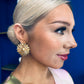 Daisy Stud Earrings Gold