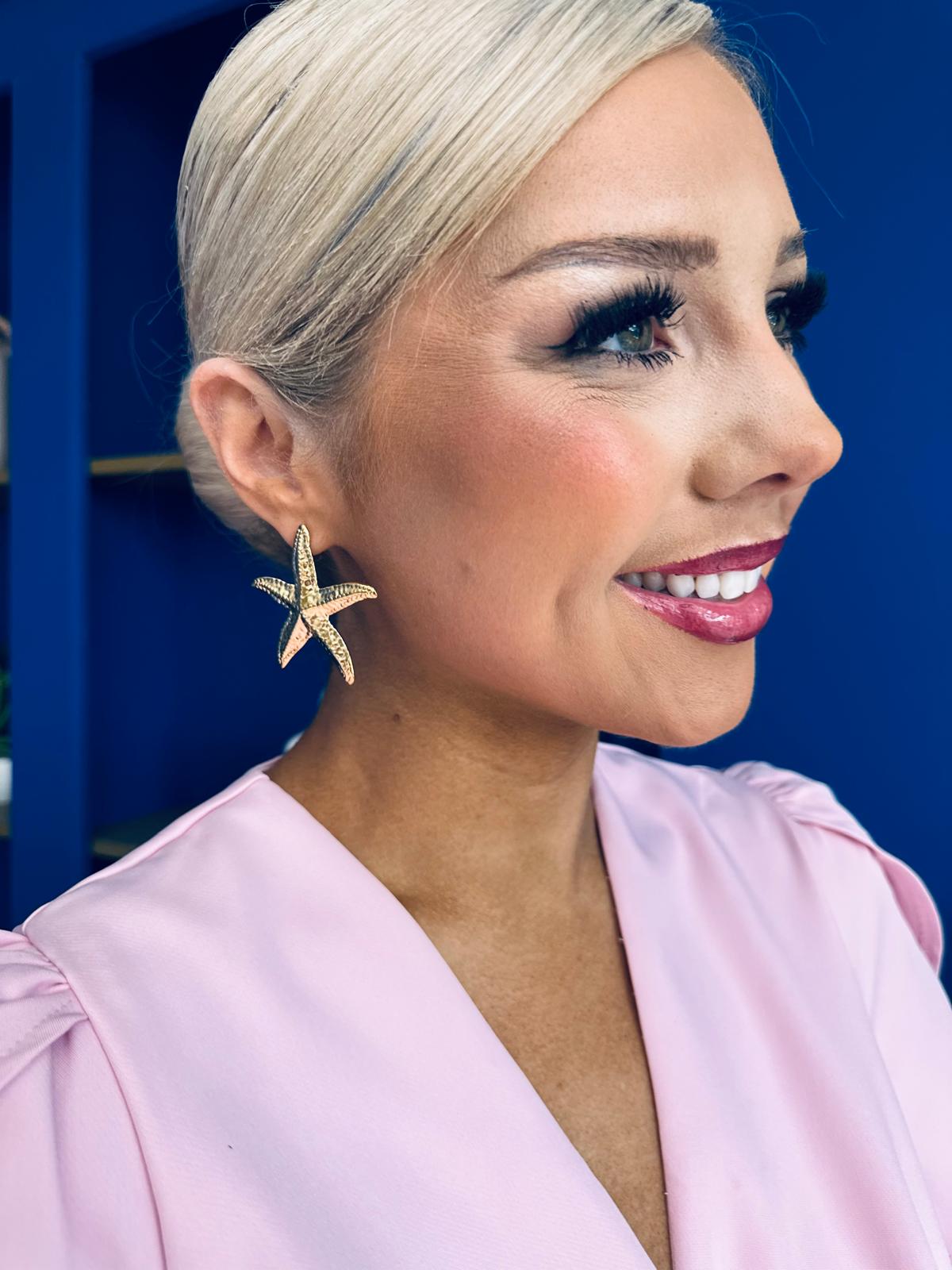 Fiona Stud Earrings Gold