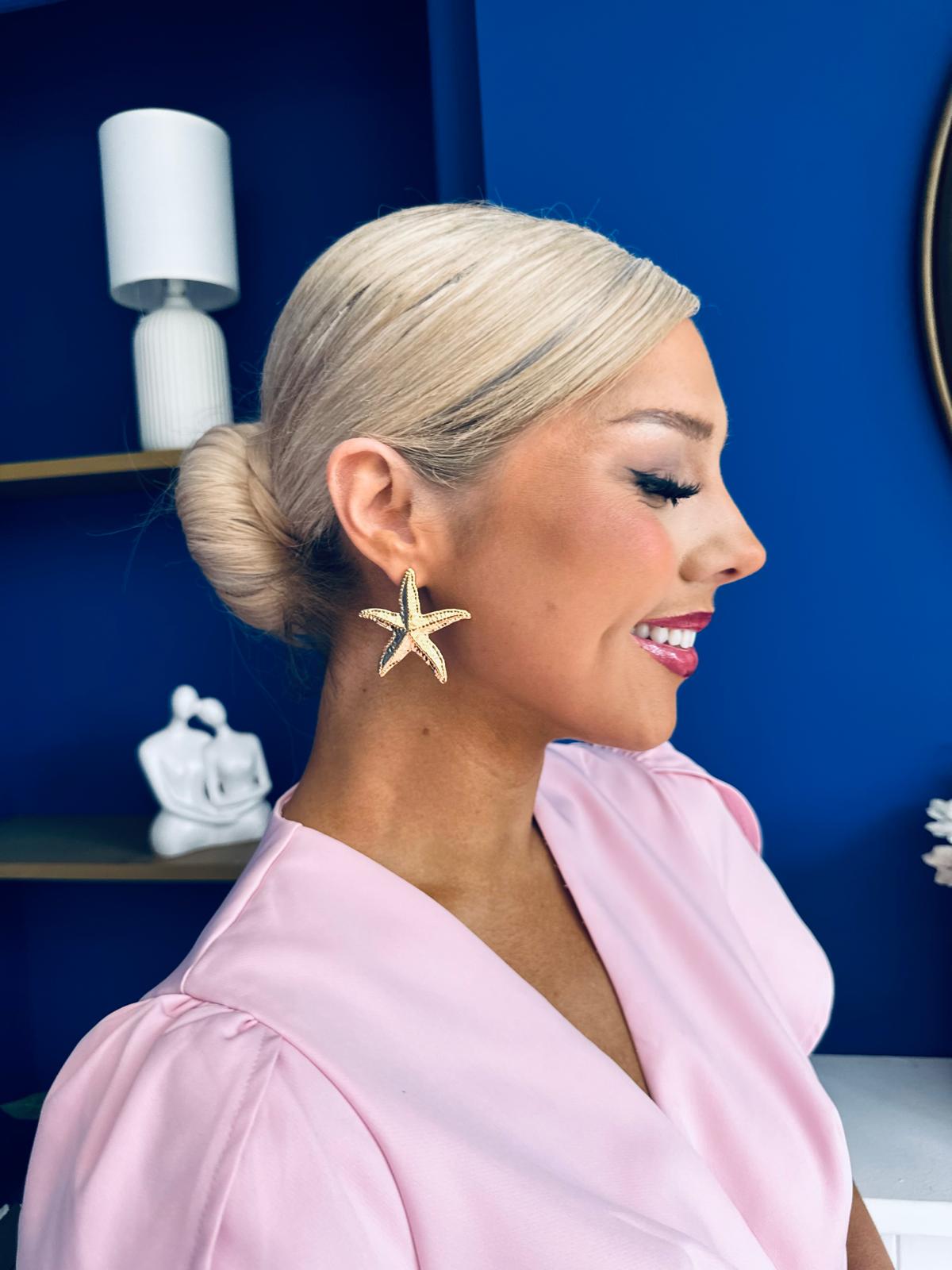 Fiona Stud Earrings Gold
