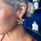 Petal Stud Earrings Gold