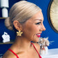 Petal Stud Earrings Gold