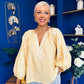 Gloria Embroidered Top Yellow