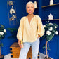 Gloria Embroidered Top Yellow