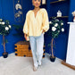 Gloria Embroidered Top Yellow