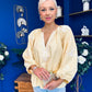 Gloria Embroidered Top Yellow