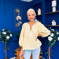 Gloria Embroidered Top Yellow
