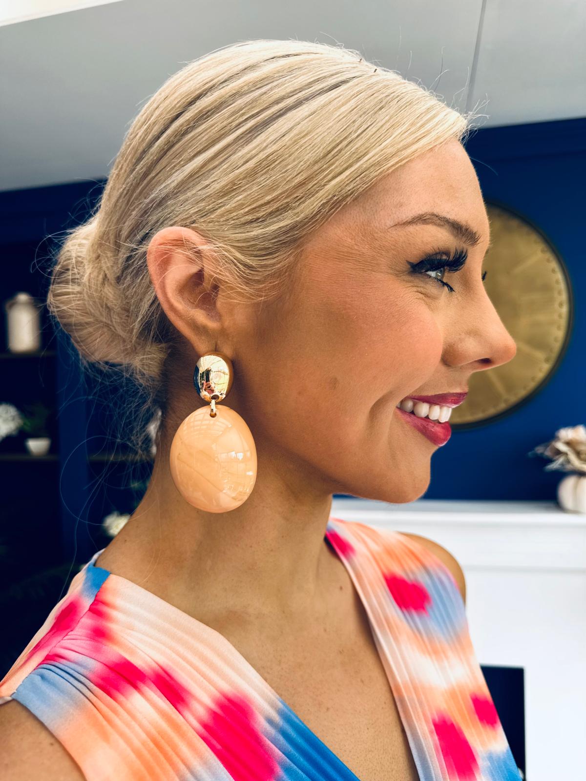 Saxon Drop Earrings Gold
