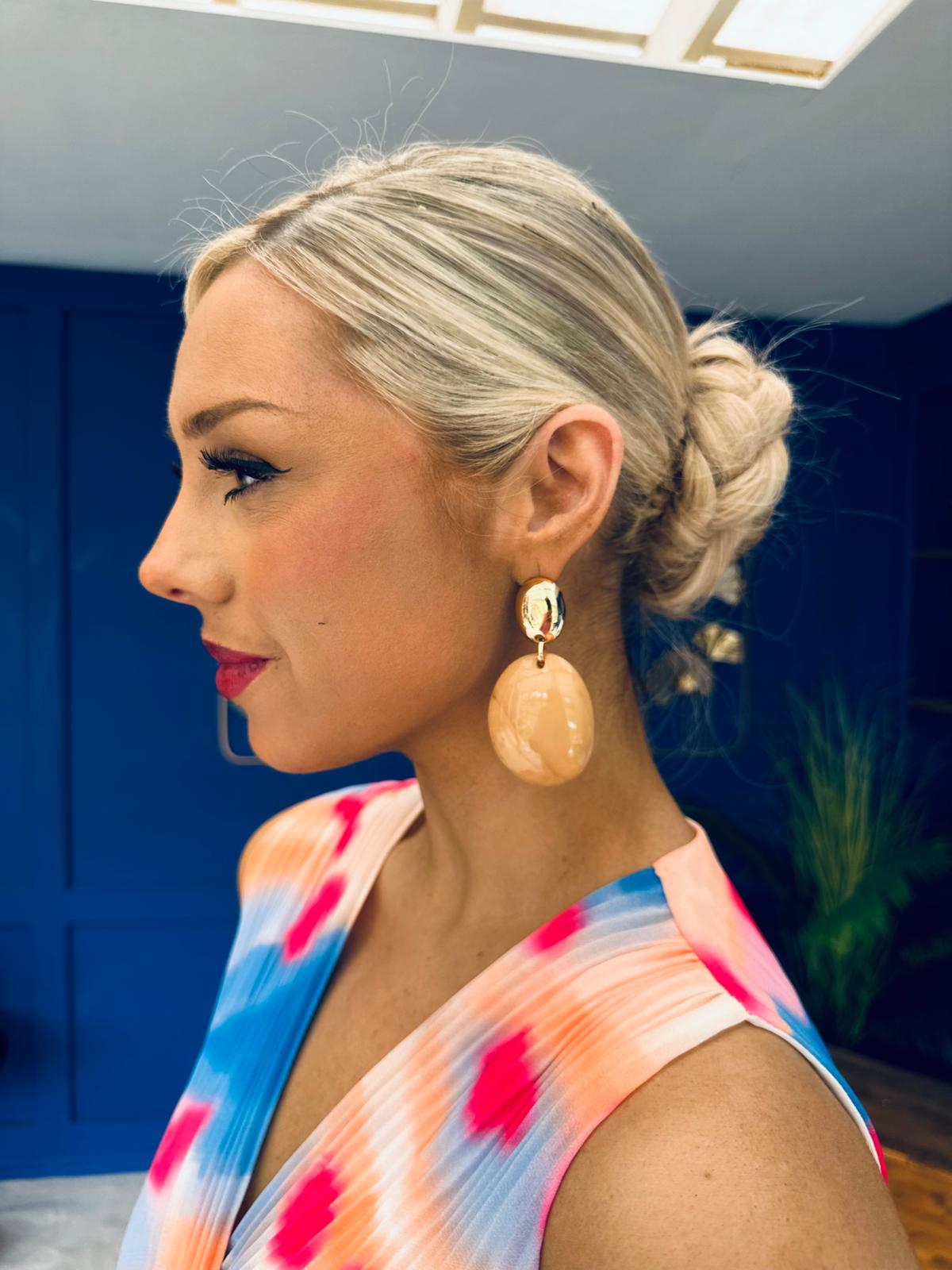Saxon Drop Earrings Gold