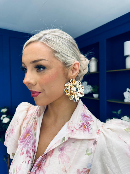 Everly Stud Earrings Gold