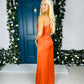 Charlotte Maxi Dress Burnt Orange