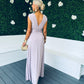 Andrea Occasion Maxi Dress Blush