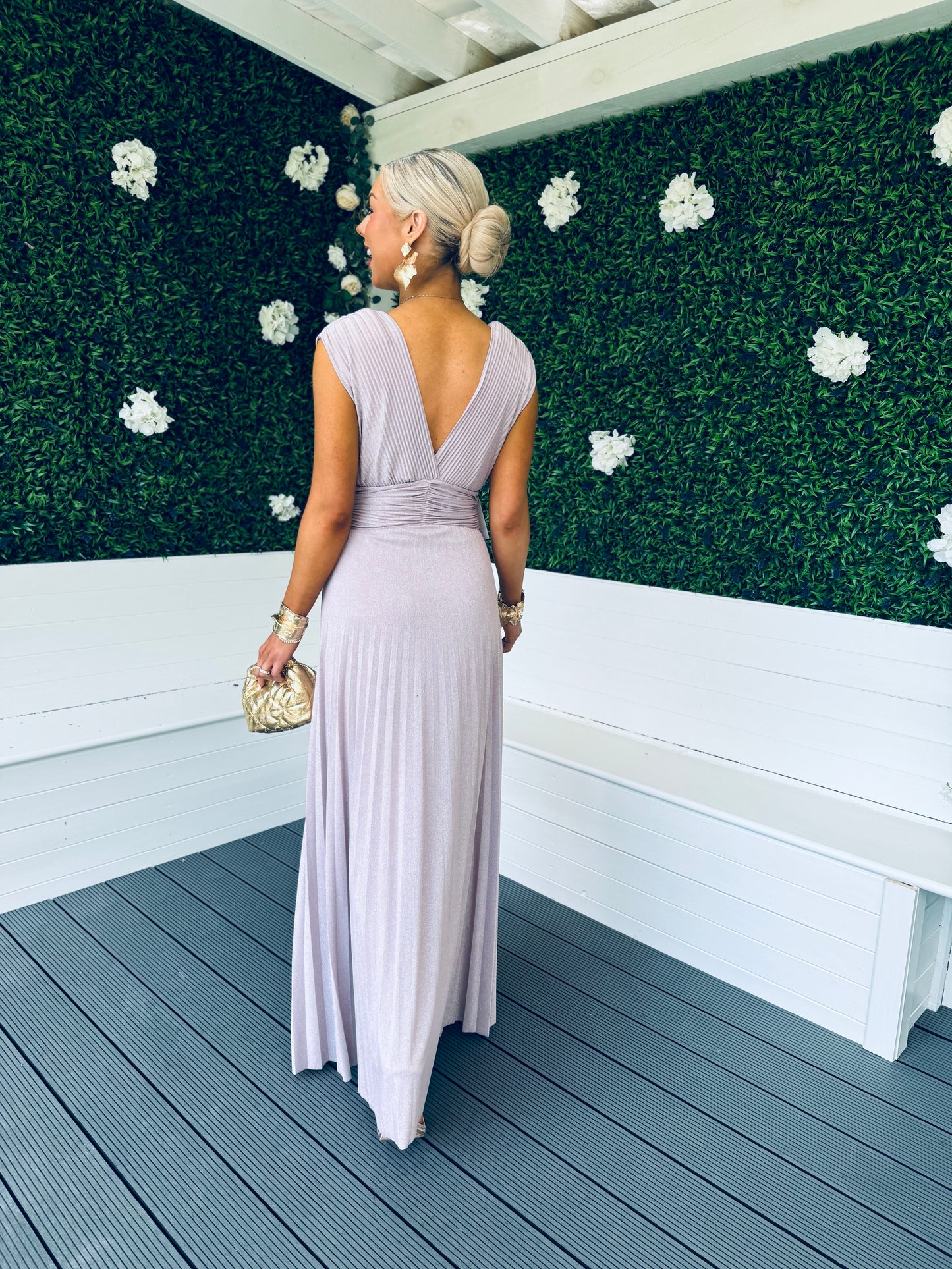 Andrea Occasion Maxi Dress Blush