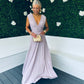 Andrea Occasion Maxi Dress Blush