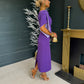 Miranda Detailed Occasion Dress Purple / Lilac