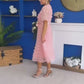 Fiadh Detailed Occasion Midi Dress Peach