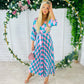 Sonika Dress Pink/Cyan