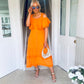 Turin Dress Orange