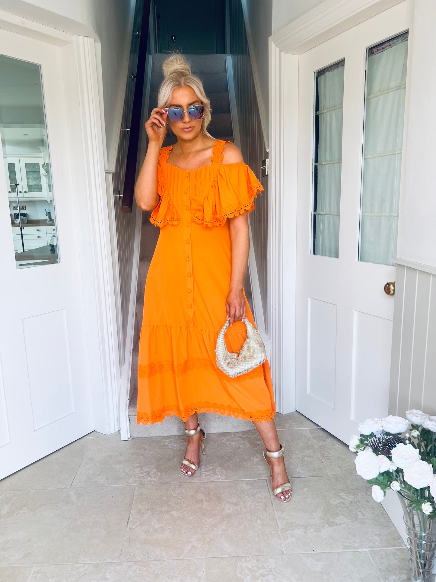 Turin Dress Orange