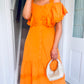 Turin Dress Orange
