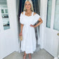 Turin Dress White