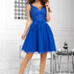 Georgi Crochet Mini Dress Royal