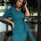 Viky Tulle Mini Dress Marine