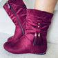 Garry Boots Wine Red