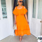 Turin Dress Orange