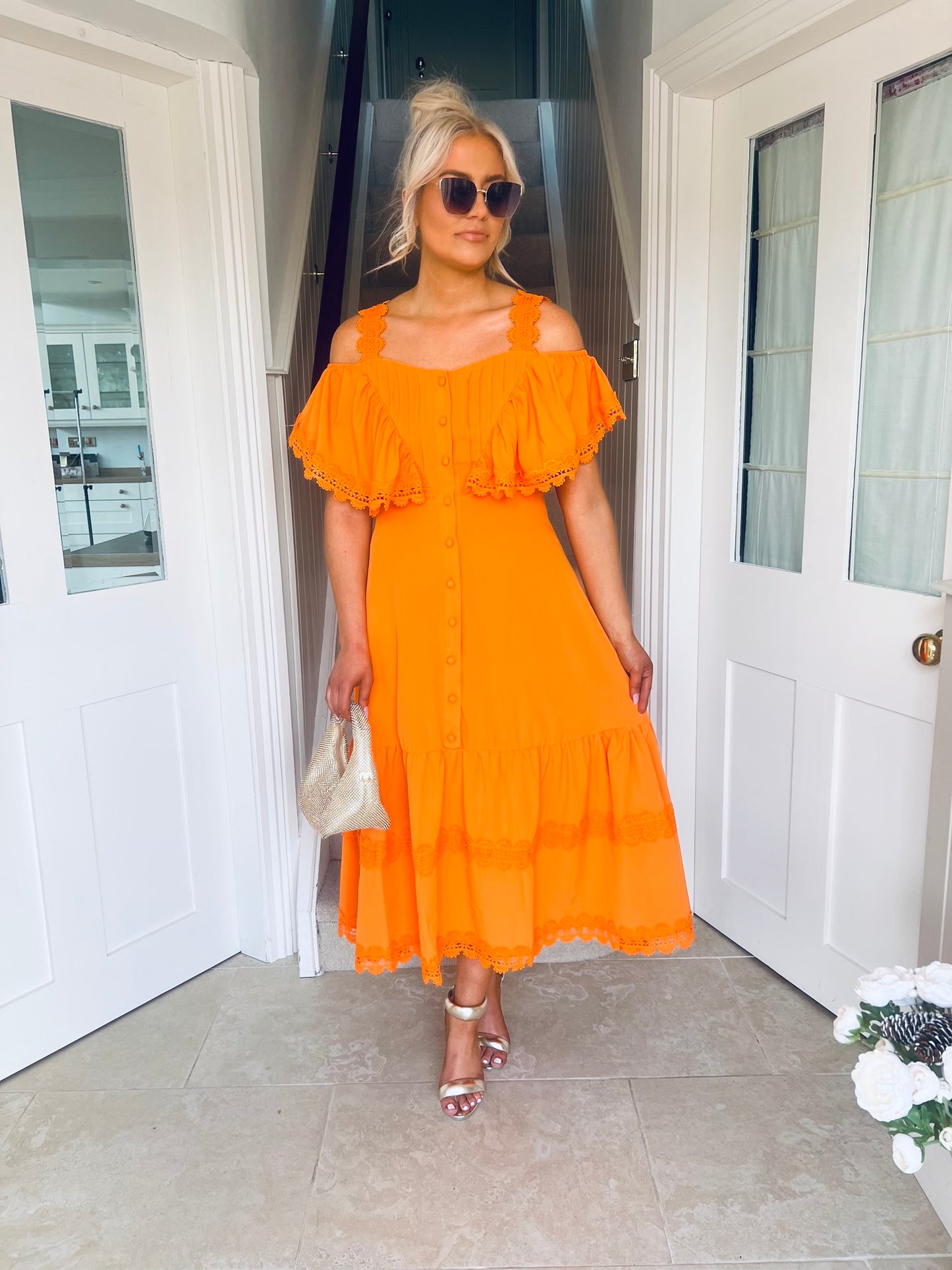 Turin Dress Orange