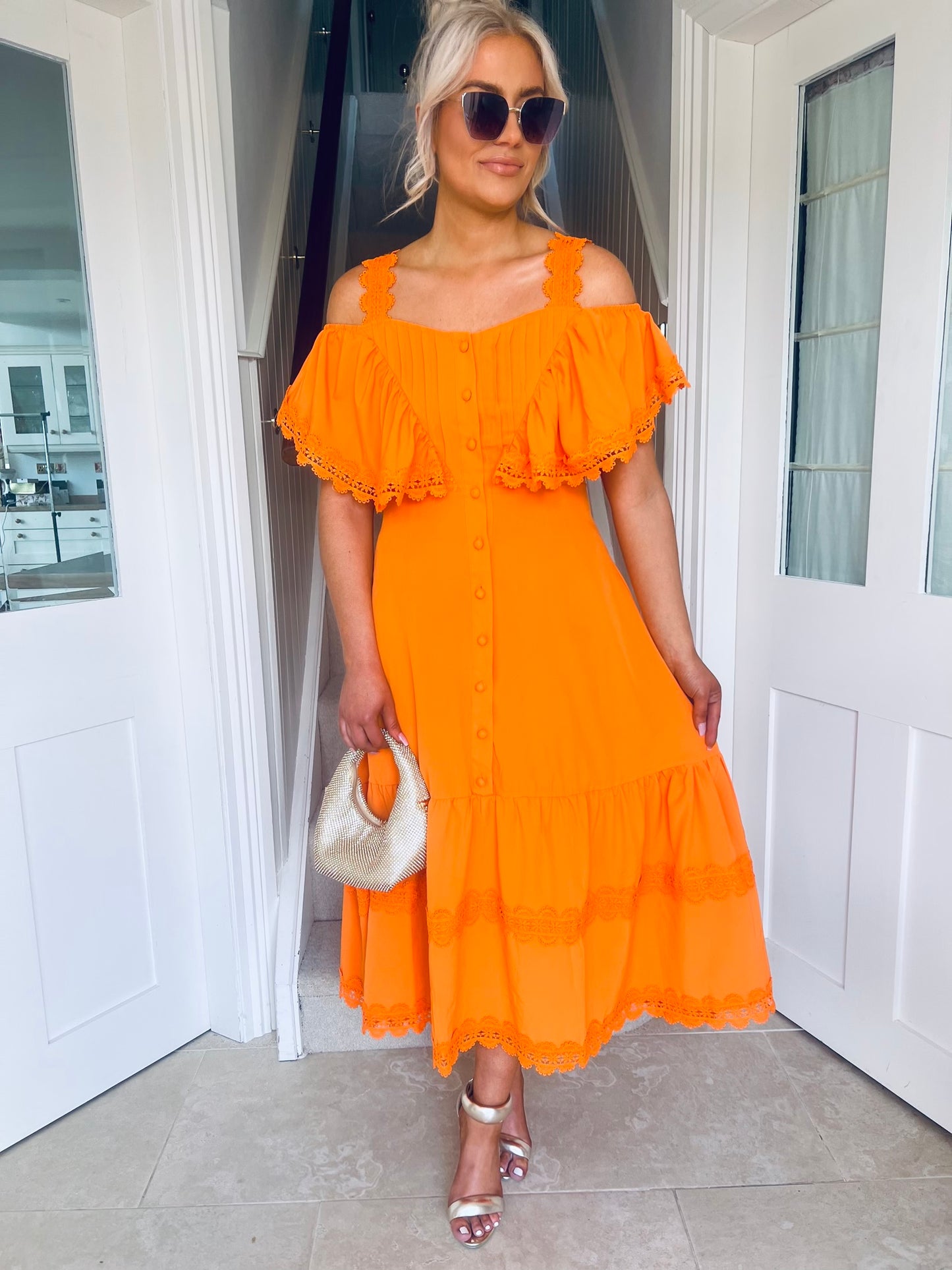 Turin Dress Orange