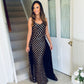 Una Dress Black & Gold