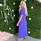 Quinn Midi Dress Purple