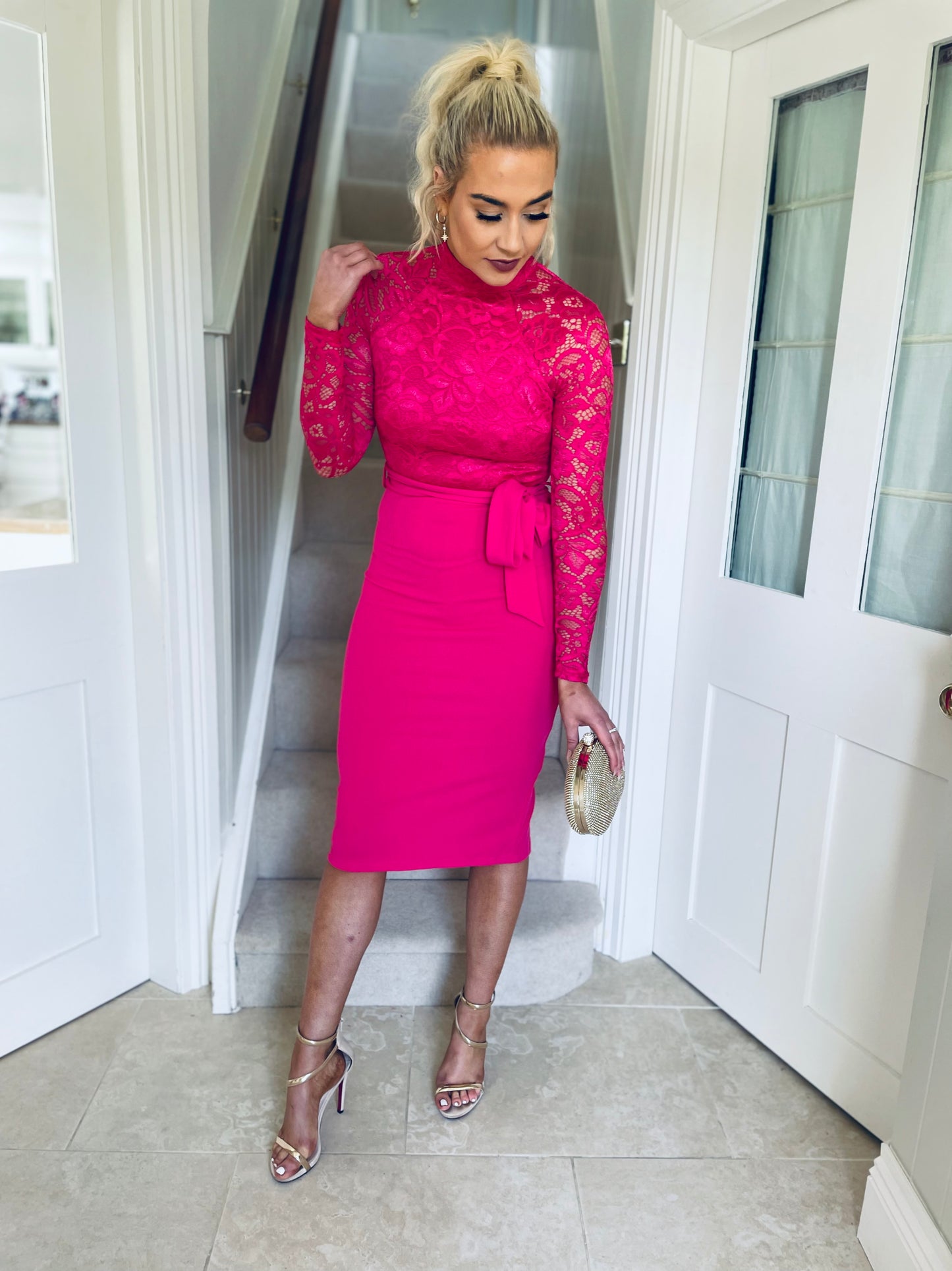 Abbey Dress Pink