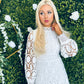 Briana Crochet Maxi Dress White