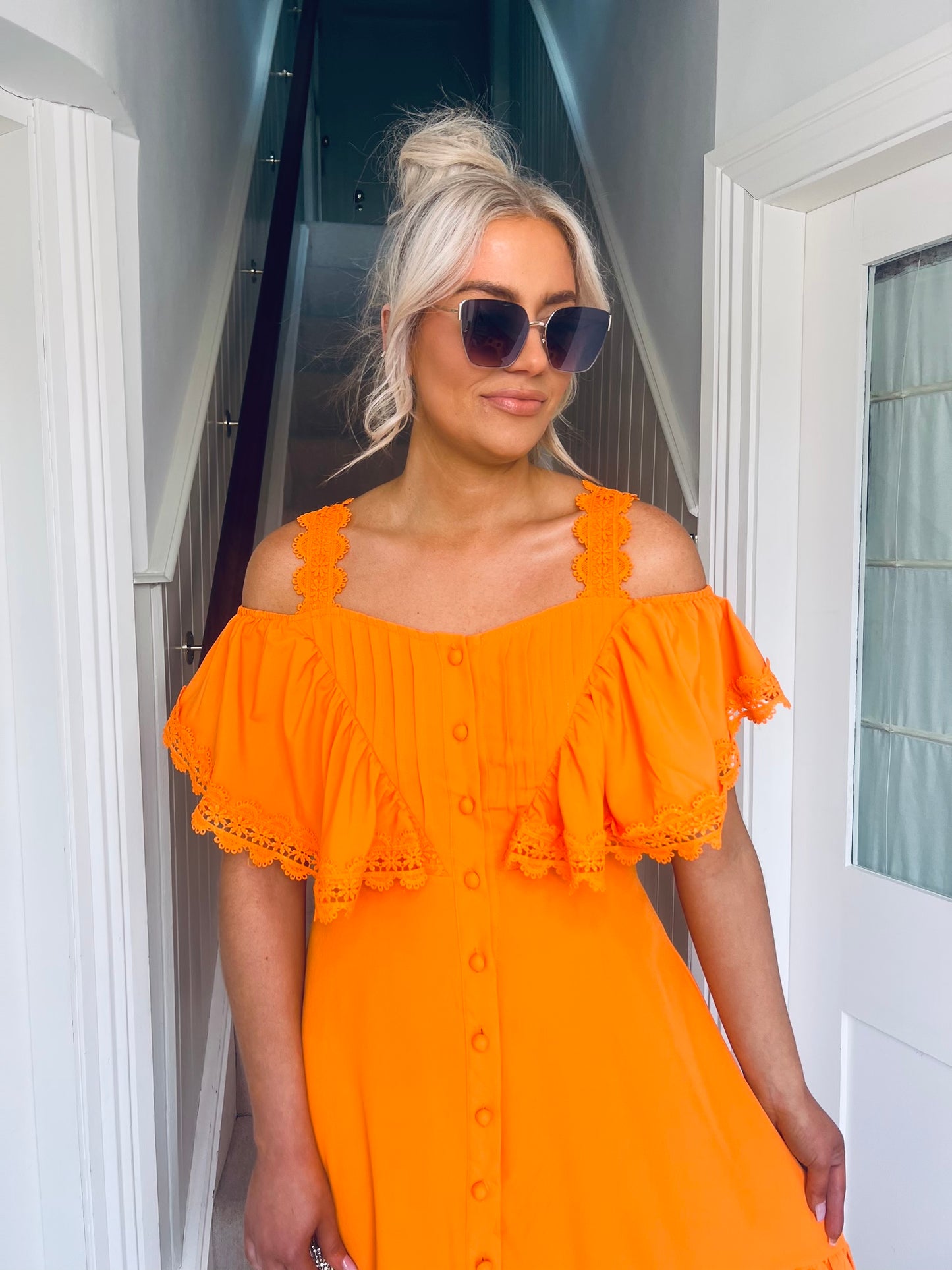 Turin Dress Orange