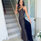 Una Dress Black & Gold