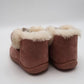 Kids faux fur boots pink