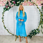 Henri Dress Cyan