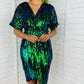 Novah Black Sequin Wrap Detailing Midi Dress