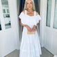 Turin Dress White