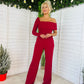 Joan Jumpsuit Burgundy