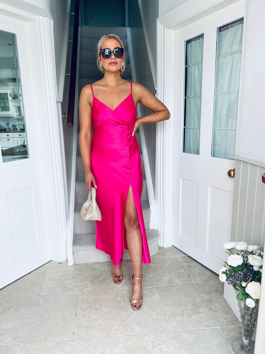 Etta Dress Fuchsia
