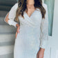 Laurie Sequin Dress Ivory