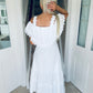 Turin Dress White