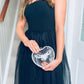 Amore Embellished Bag Silver